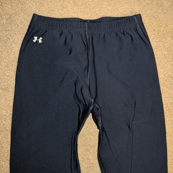 Under Armour athletic leggings - navy blue - small - cold gear / Fleece lined - Picture 3 of 11